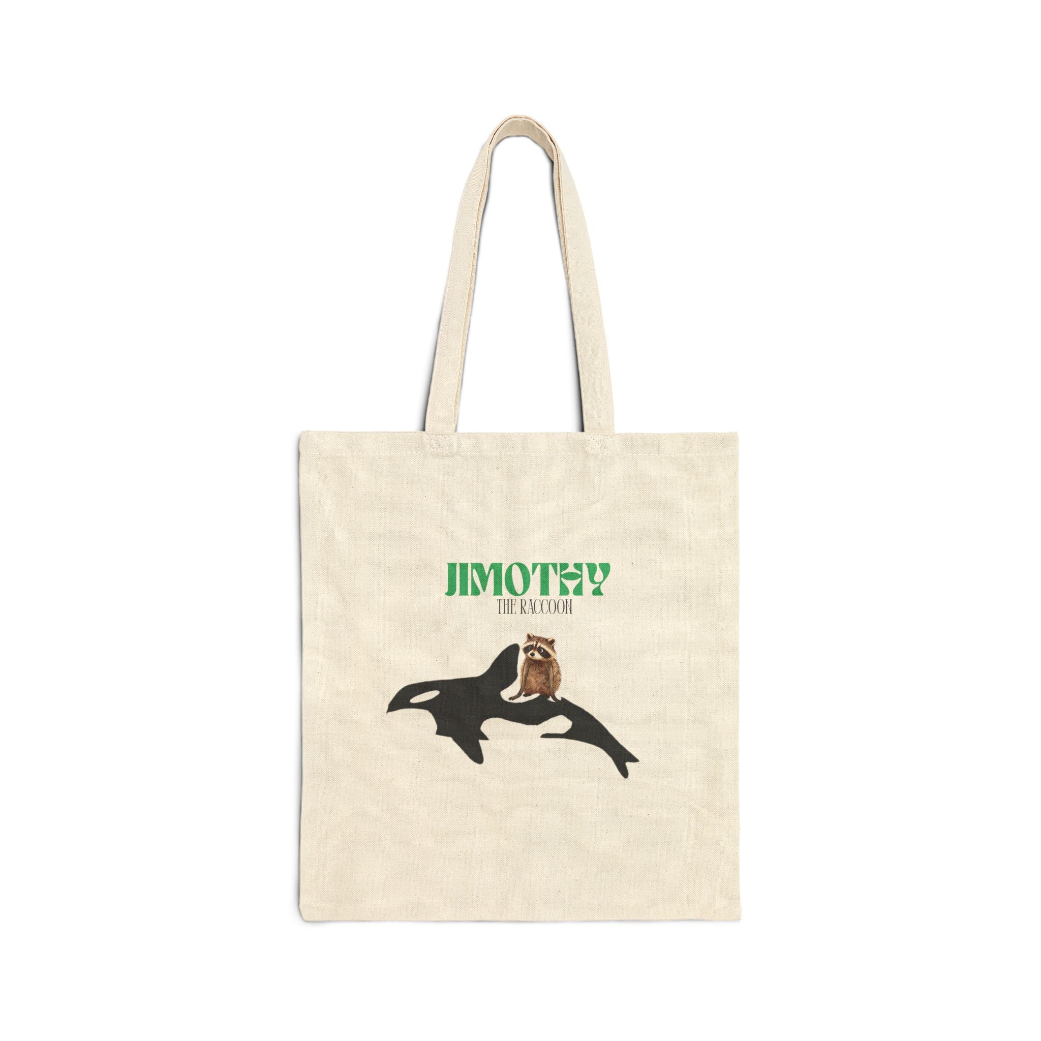 Orca & Pug Cotton Tote Bag - Jimotey Design