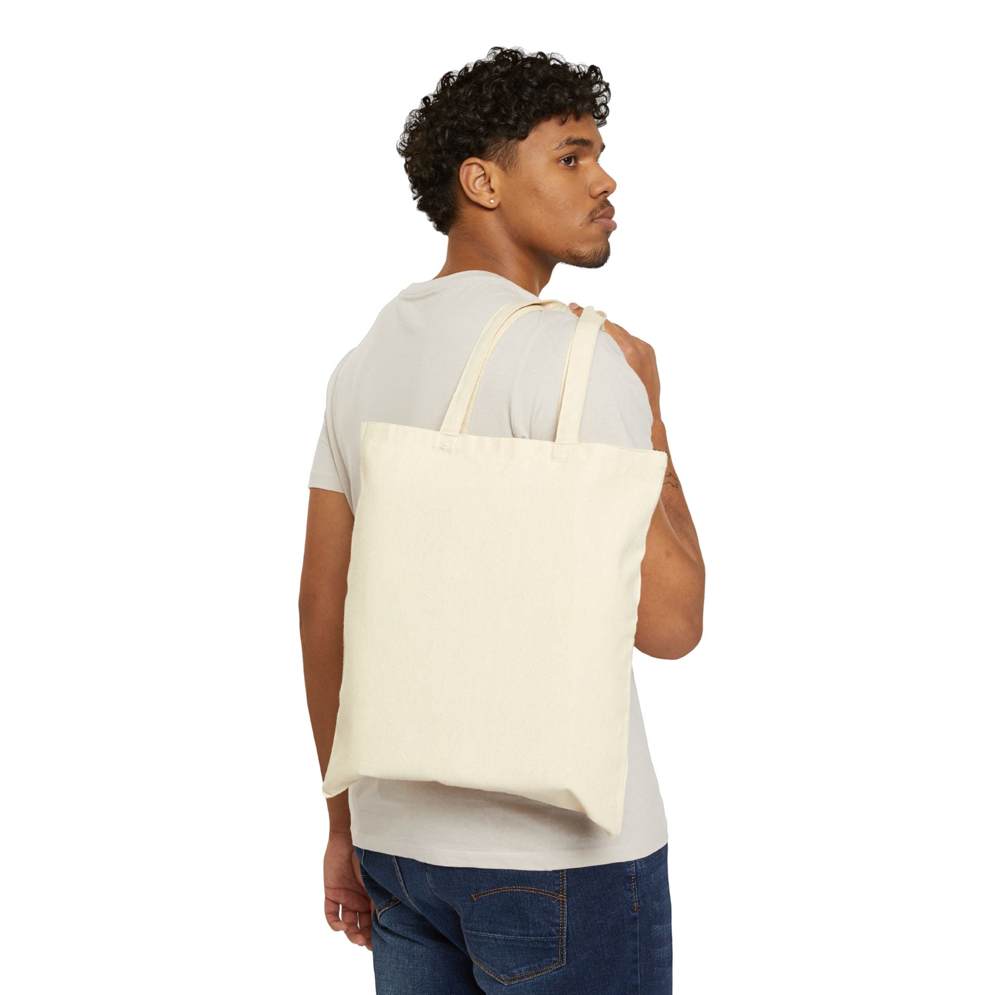 Tote Bag — Personalized 'Jimothy' Racing Raccoon Canvas Tote
